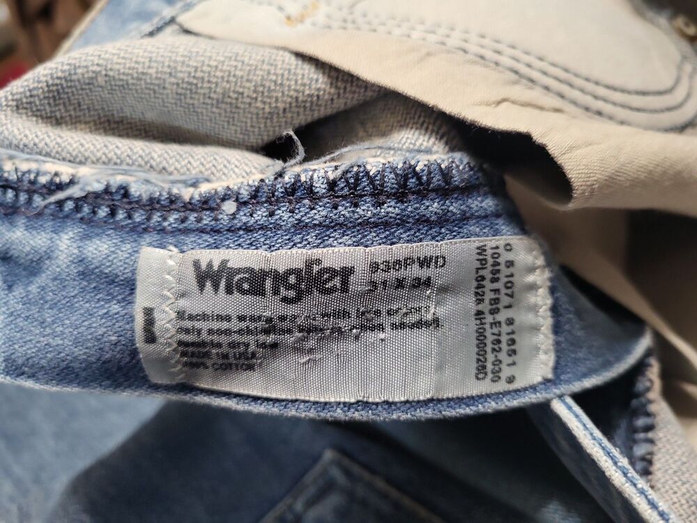 Lot of 3 Vintage Wrangler 936 Cowboy Cut Slim Fit Jeans 31x34 Blue Denim Bundle - Picture 8 of 16